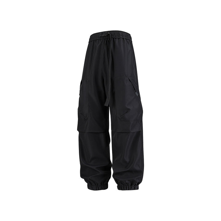 Herren Utility-Jogger-Cargohose mit elastischem Tunnelzugbund, großen Klappentaschen und gerippten Bündchen Drune