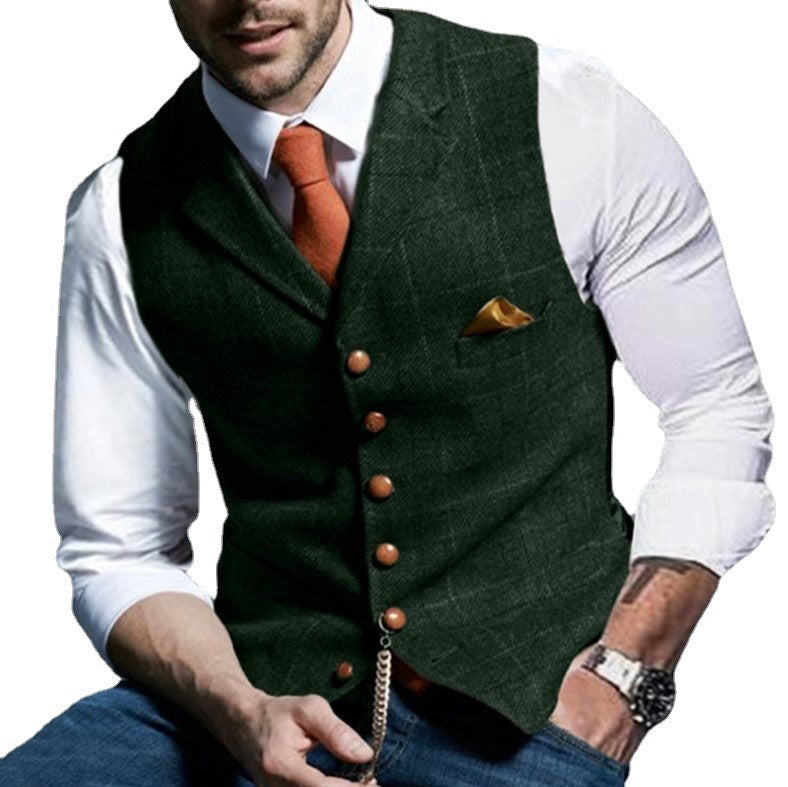Herren elegante Weste Drune