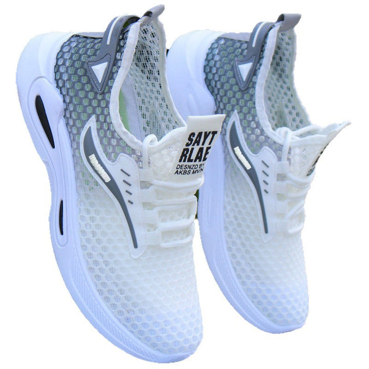 Herren Atmungsaktiver Netz-Slip-On-Laufschuh mit reflektierenden Details und Memory-Foam-Dämpfung Drune