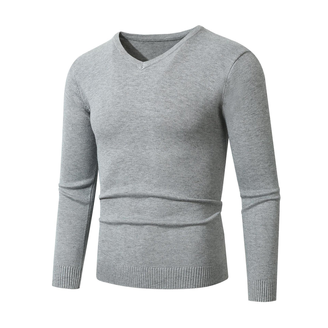 Herren eleganter V-Ausschnitt Pullover aus hochwertiger Baumwolle Drune