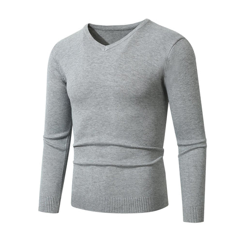 Herren eleganter V-Ausschnitt Pullover aus hochwertiger Baumwolle Drune