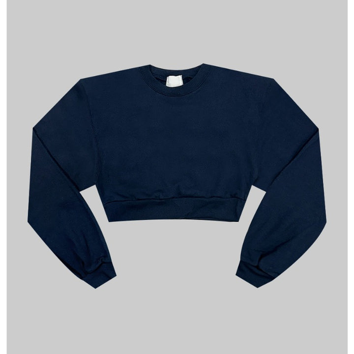 Damen gemütlicher Cropped-Pullover Drune