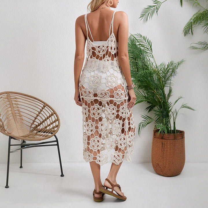 Damen figurbetontes Maxikleid mit Cut-Outs Drune