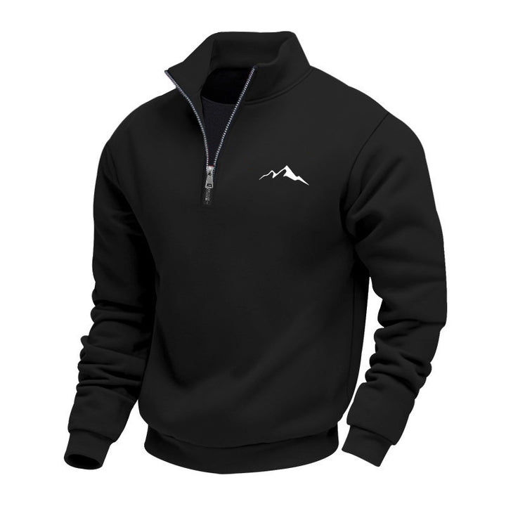 Herren Sweatshirt mit kurzem Reißverschluss Drune