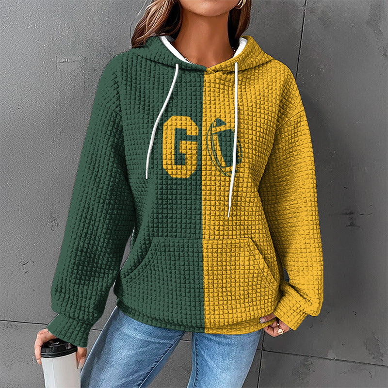 Damen Gemütlicher Kapuzenpullover mit Herzmotiv Drune