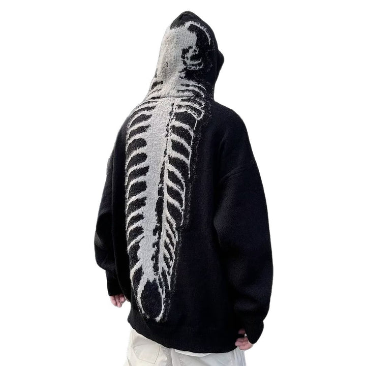 Herren Kapuzenpullover mit einzigartigem Rückendruck Drune