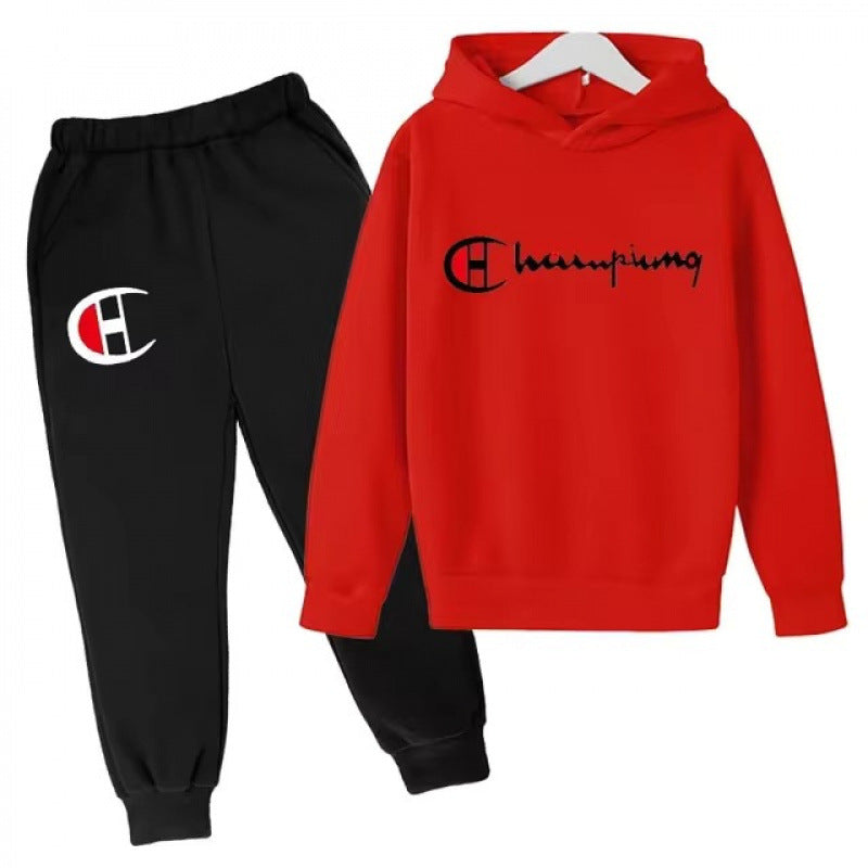 Unisex nan Kapuzenpullover mit Jogginghose Freizeitset Drune