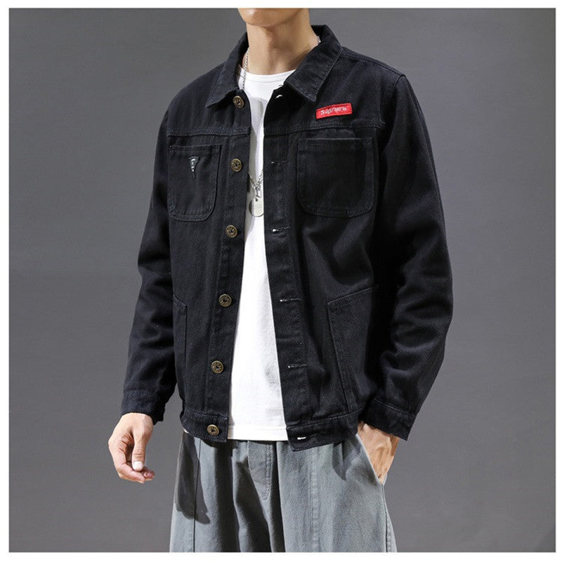 Herren Lässige Denimjacke Drune 1788342127