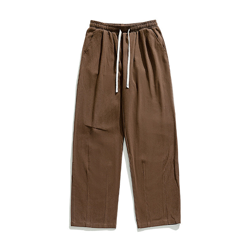 Unisex Weite Freizeithose mit elastischem Bund, Tunnelzug und legerer Palazzo-Silhouette Drune