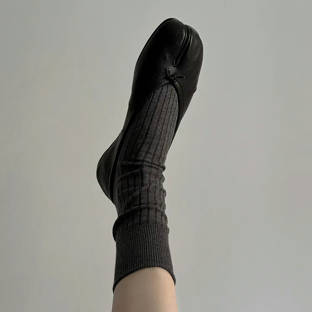 Damen zeitgenössische Split-Toe Ballerinas Drune