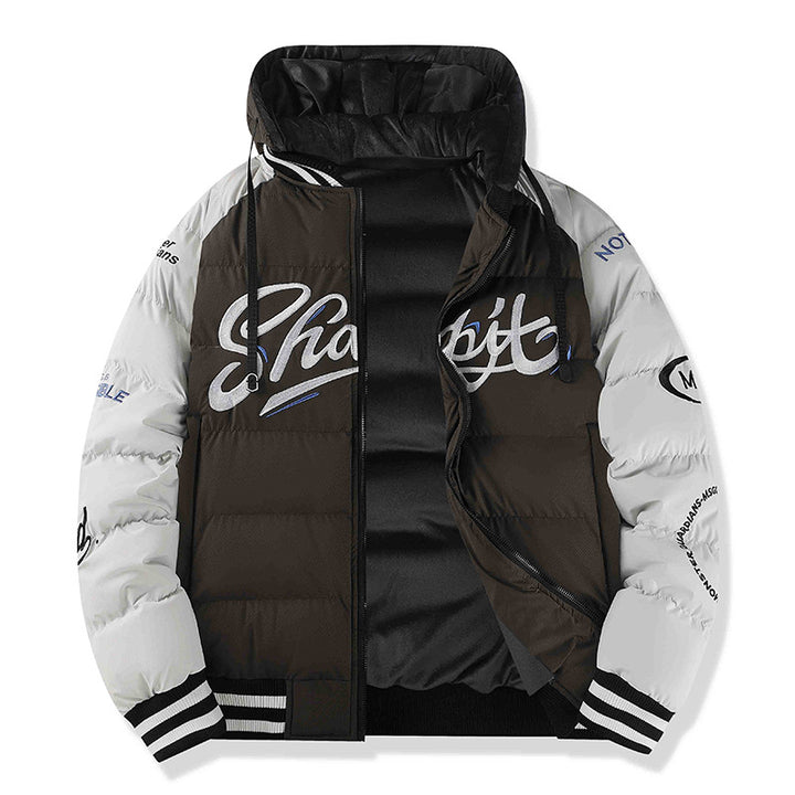 Herren Sportliche Steppjacke mit hohem Kragen und Reflektierenden Details Drune