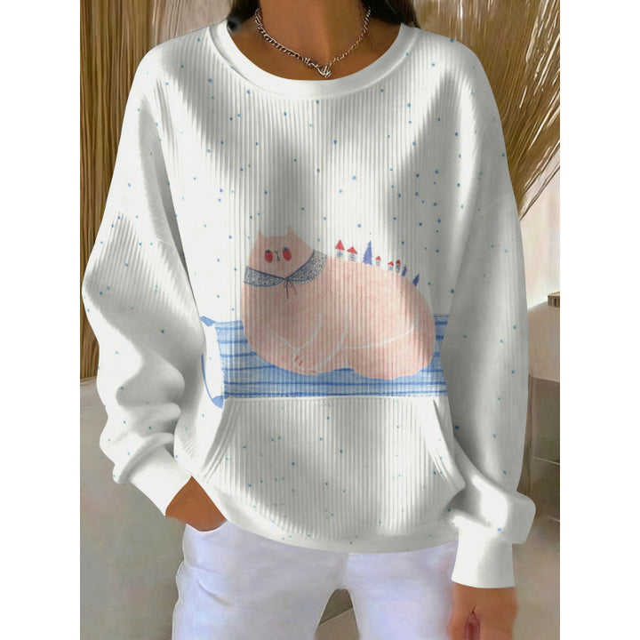 Damen Gemütlicher Pullover Drune