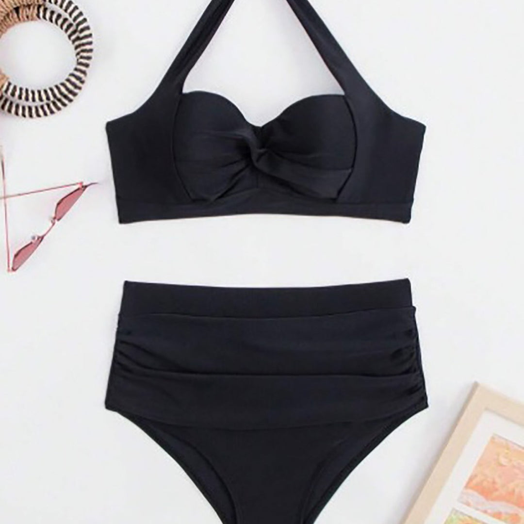 Damen Bikiniset mit eleganter Hochtaillierung und bequemen Trägern Drune