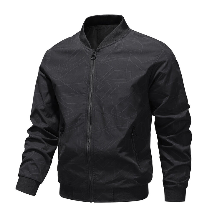 Herren Modische Bomberjacke mit Struktur Drune