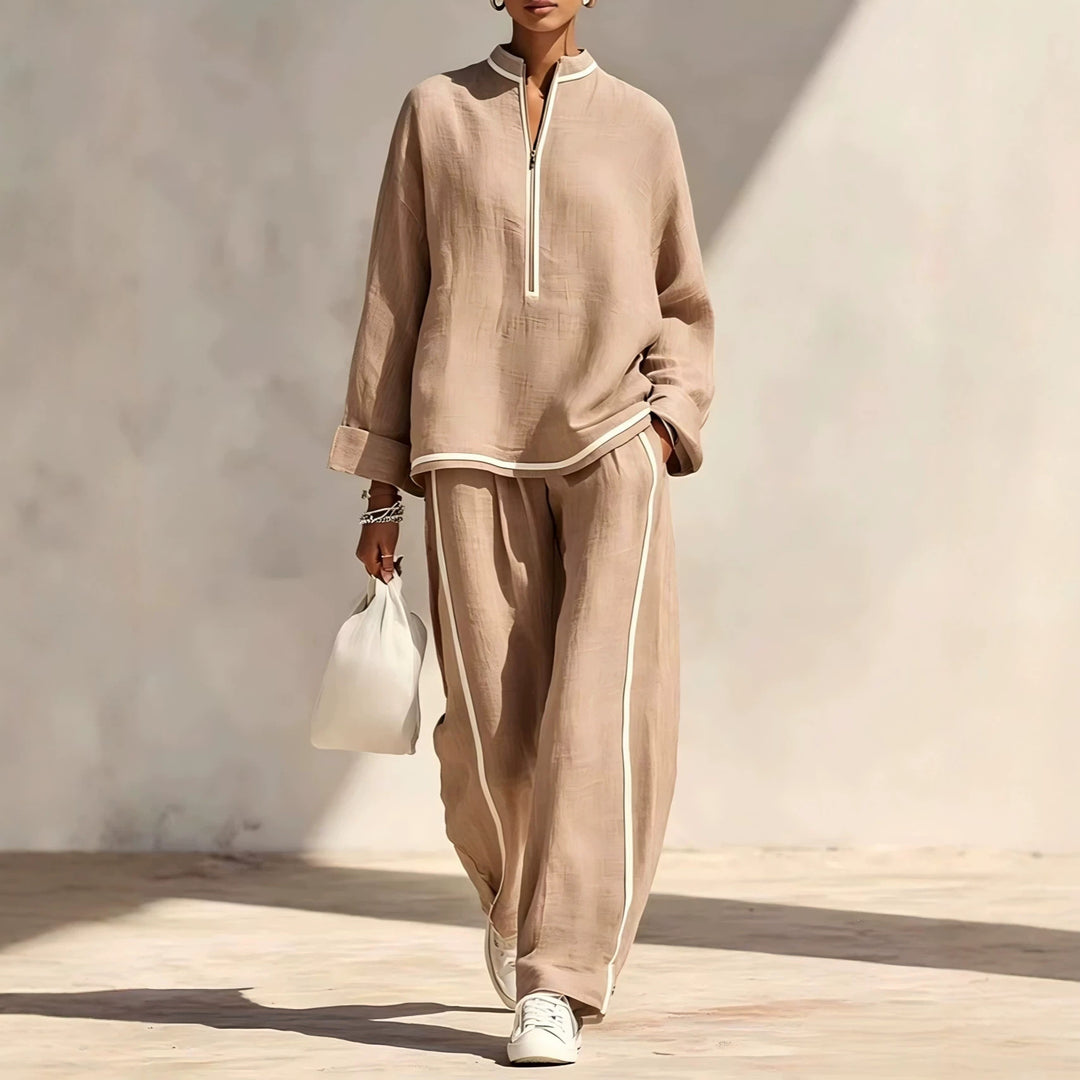 Damen Luftiges und elegantes Pyjama-Set Drune