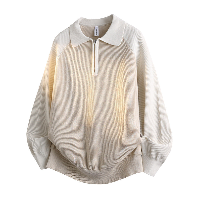 Herren Sportlicher Pullover mit Kragen Drune