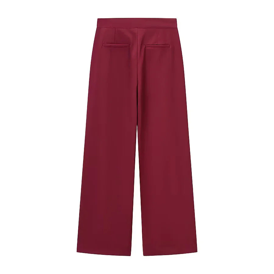 Damen nan taillierter Blazer mit Federrand an den Ärmeln und Pattentaschen Drune