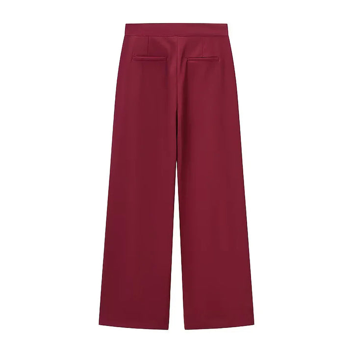 Damen nan taillierter Blazer mit Federrand an den Ärmeln und Pattentaschen Drune
