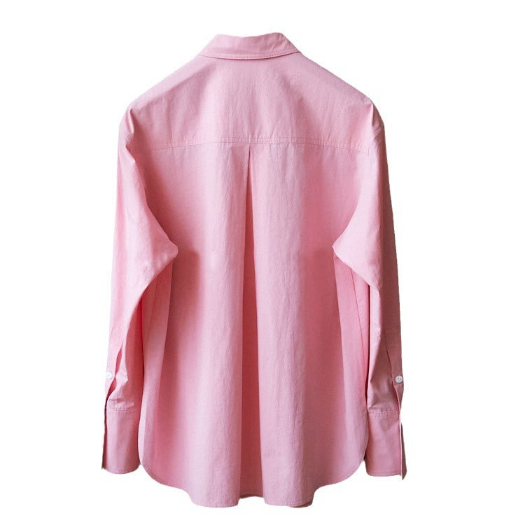 Damen Modische Bluse mit feinen Streifen Drune