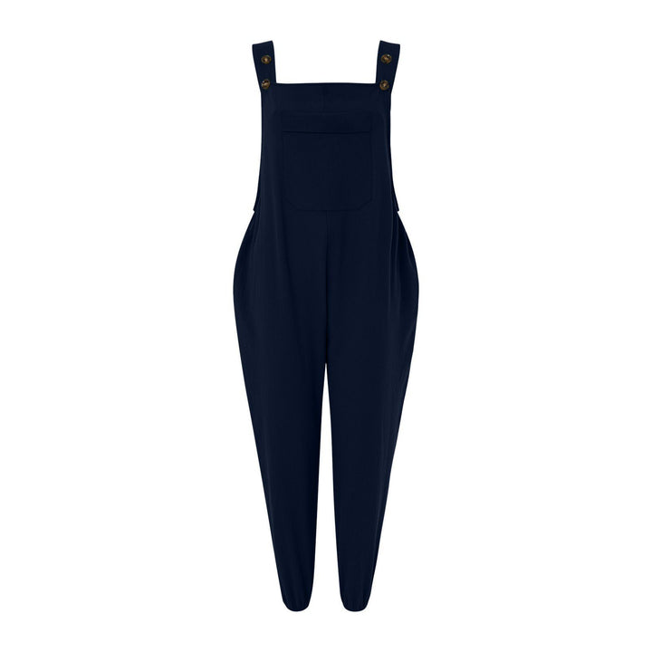 Damen stilvolle Latzhosen mit Taschen Drune