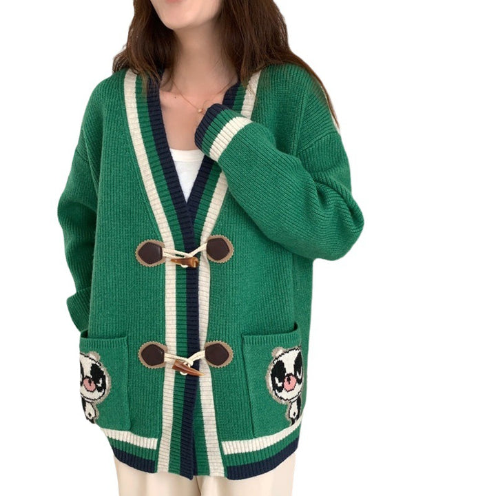 Damen Strickjacke mit einzigartigen Stickdetails Drune