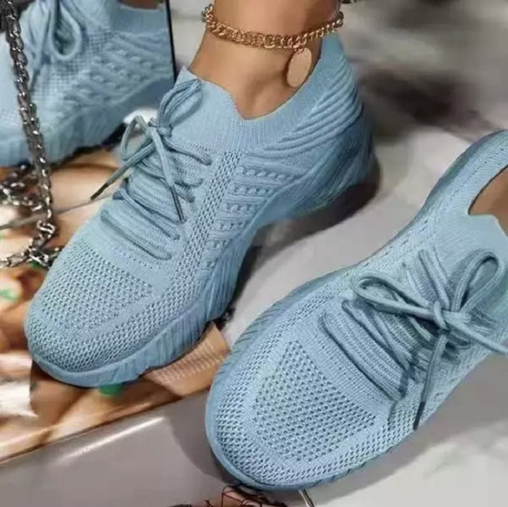 Damen  leichte Strick-Sneaker mit sockenähnlichem Obermaterial, gepolsterter Komfortsohle und flexibler Profil-Laufsohle Drune
