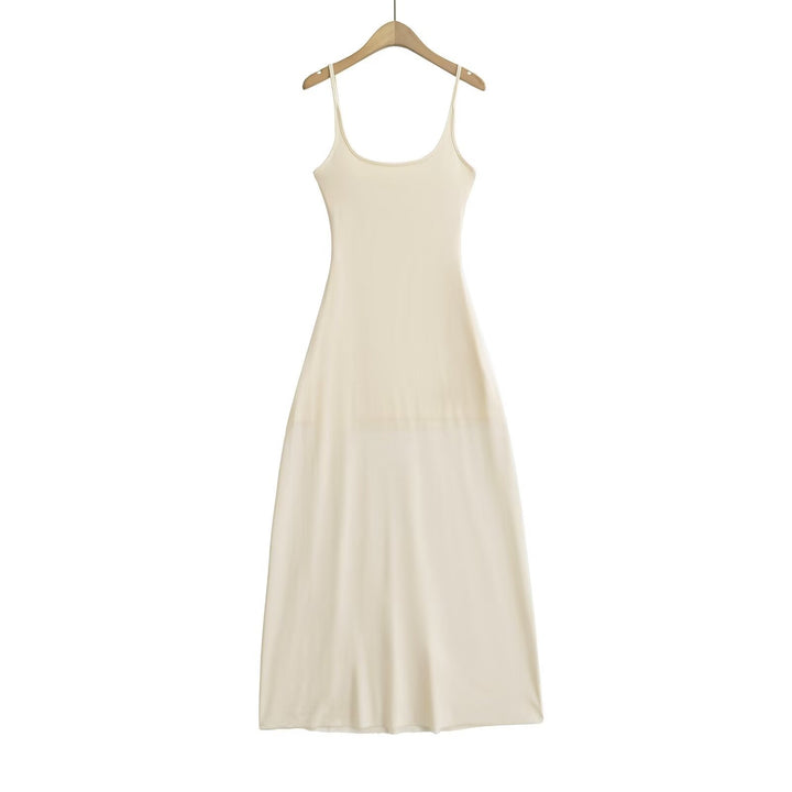 Damen Maxikleid mit verstellbaren Trägern und fließendem Schnitt Drune