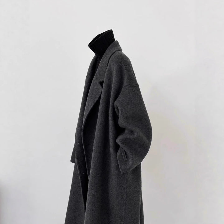 Damen Oversized Wollmantel Drune