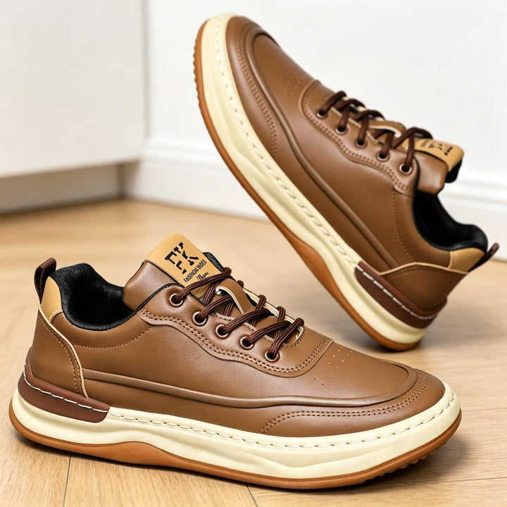 Herren Sportliche Leder Sneaker Drune