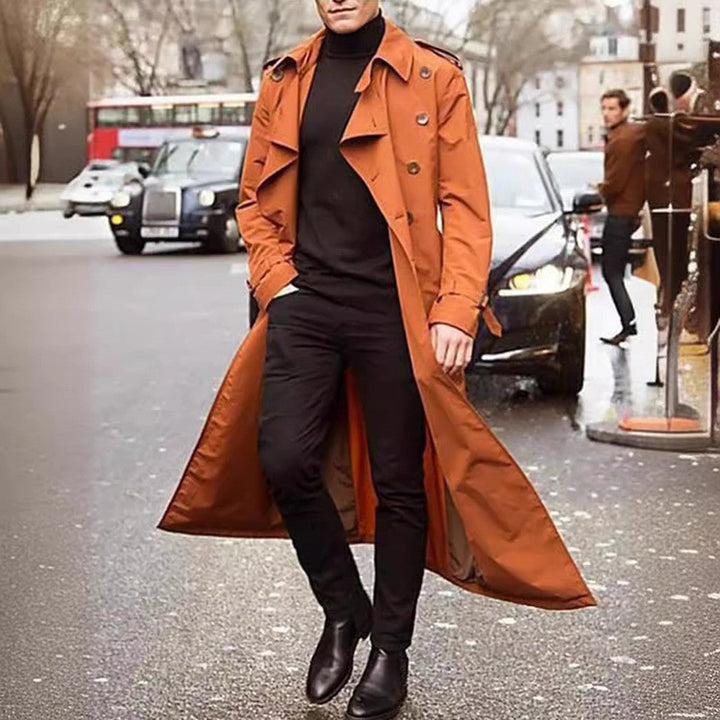 Herren Langer Trenchcoat Drune