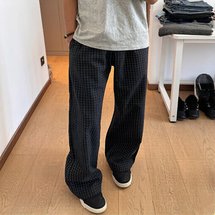 Herren Lässige Check-Hose Drune