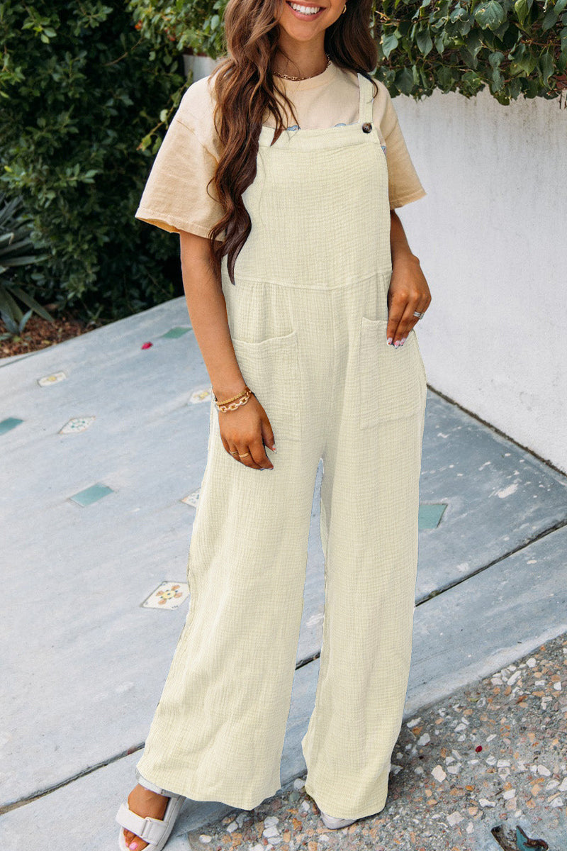 Damen lässiger Overall mit praktischen Taschen und verstellbaren Trägern Drune