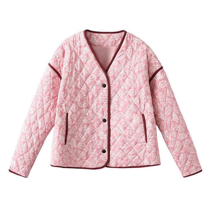 Damen nan gesteppte Blousonjacke mit Paisley-Steppmuster und leichter Wattierung Drune