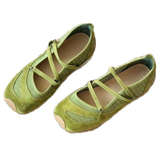 Damen Ballerinas mit flexibler Sohle und schickem Riemchendesign Drune