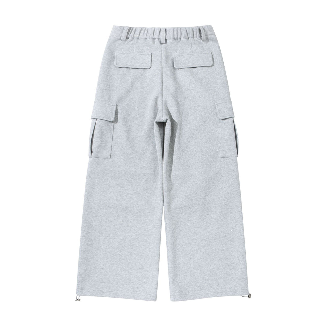 Damen Cargo-Loungehose mit weitem Bein, Klappentaschen und Tunnelzugsaum Drune