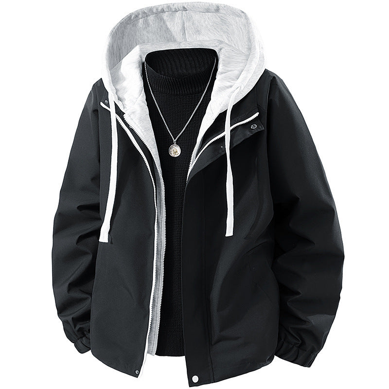 Herren technische Kapuzen-Softshelljacke mit verstellbarer Kapuze und Utility-Taschen Drune