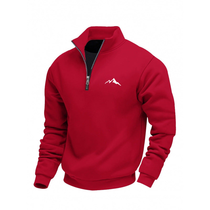 Herren Sweatshirt mit kurzem Reißverschluss Drune