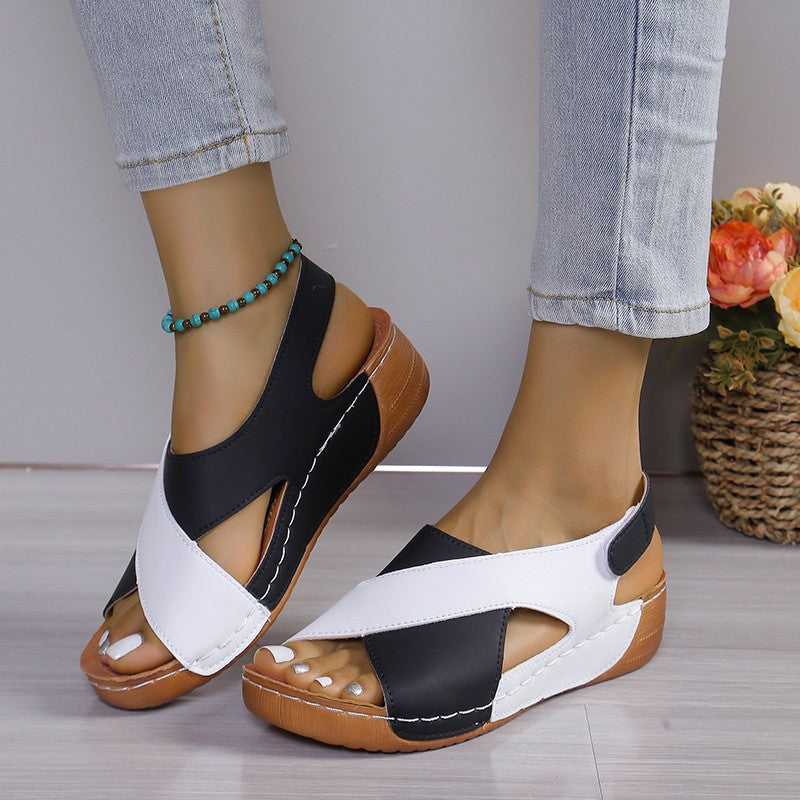 Damen Komfort-Sandalen mit anatomisch geformtem Fußbett und rutschfester Sohle Drune