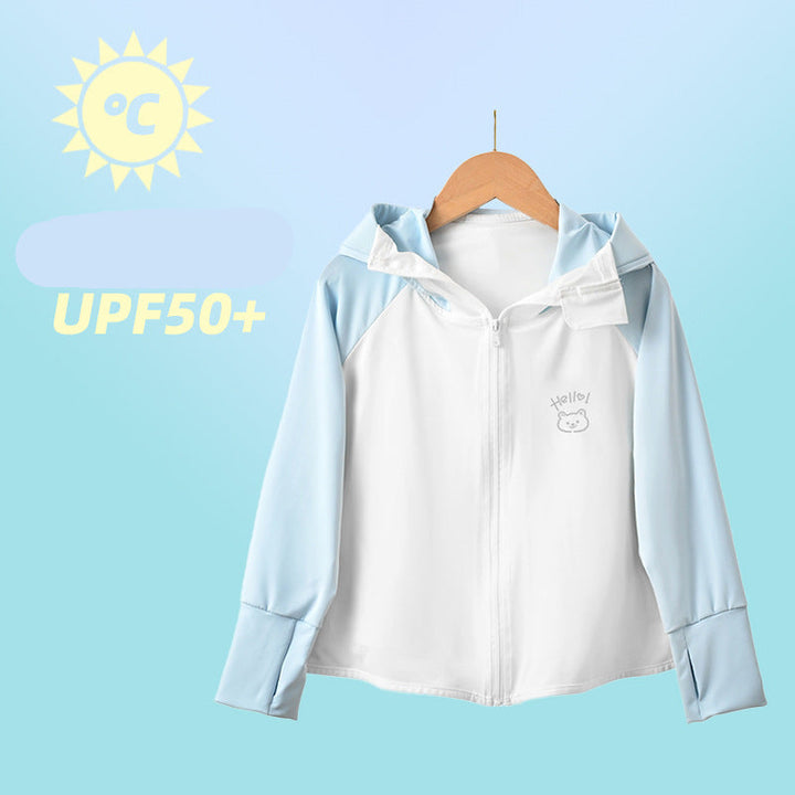 Damen sportliche UV-Schutzjacke mit Kapuze Drune