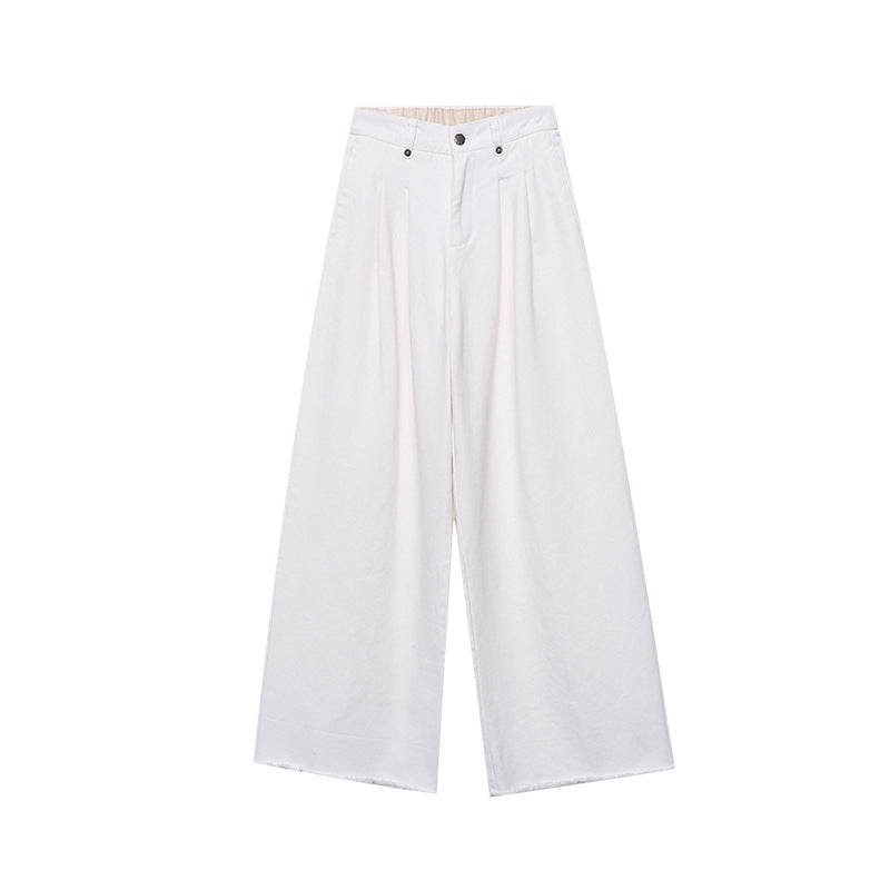 Damen lässige Bluse mit weitem Schnitt und Zierknöpfen Drune