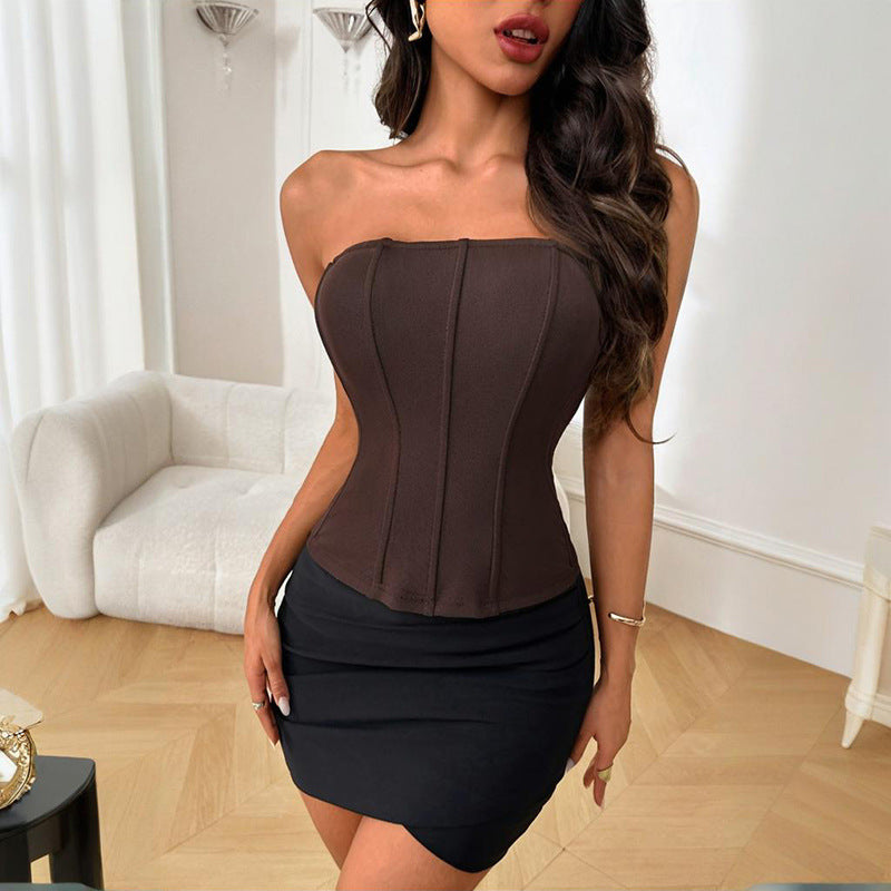 Damen Bustier-Oberteil mit figurformendem Design Drune