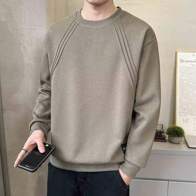 Herren Sweatshirt mit modernem Design und funktionalen Details Drune