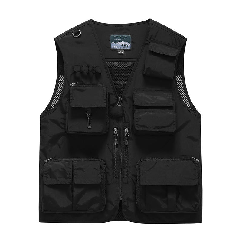 Herren Multifunktionale Anglerweste mit Taschen Drune