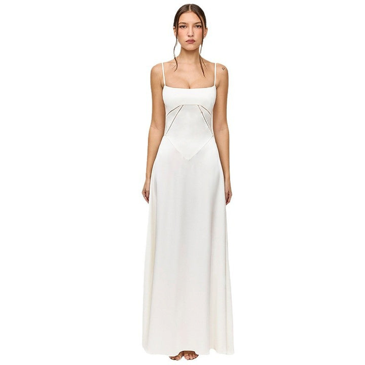 Damen Abendkleid mit figurbetontem Schnitt und elegantem Satin-Finish Drune
