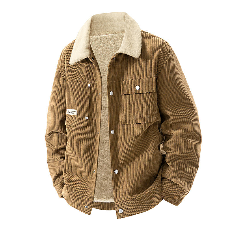 Herren Freizeitjacke mit Fleece-Innenfutter Drune