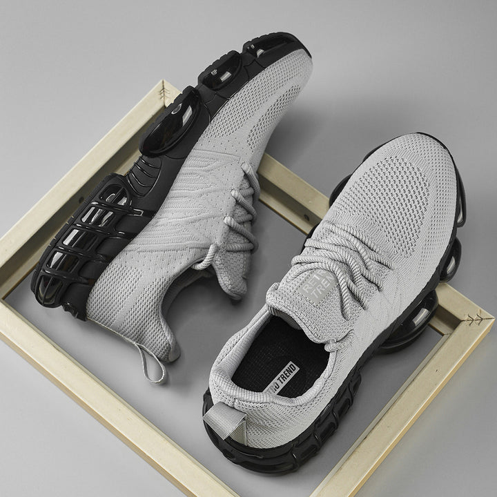 Unisex atmungsaktive Strick-Sneaker mit integrierter Luftkapsel-Dämpfung und flexibler Gummischale Drune