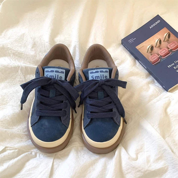 Damen Freizeit Sneakers mit gepolsterter Sohle und weichem Obermaterial Drune