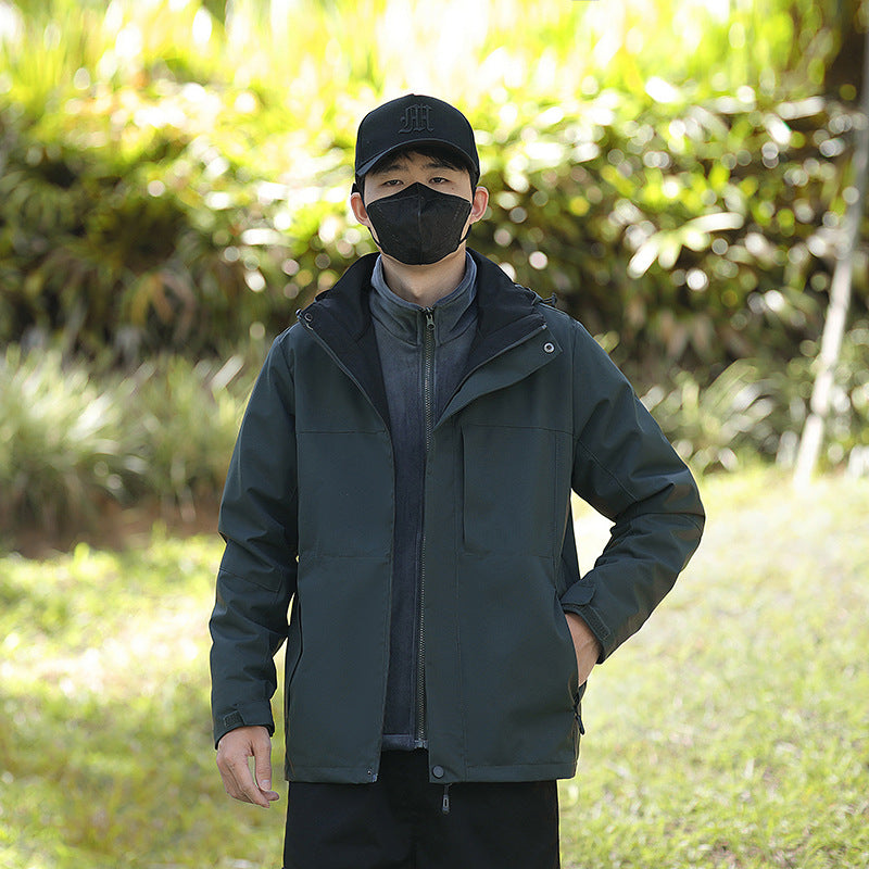 Unisex Wetterfeste Trekking-Softshelljacke mit hohem Kragen und leichter Thermofütterung Drune