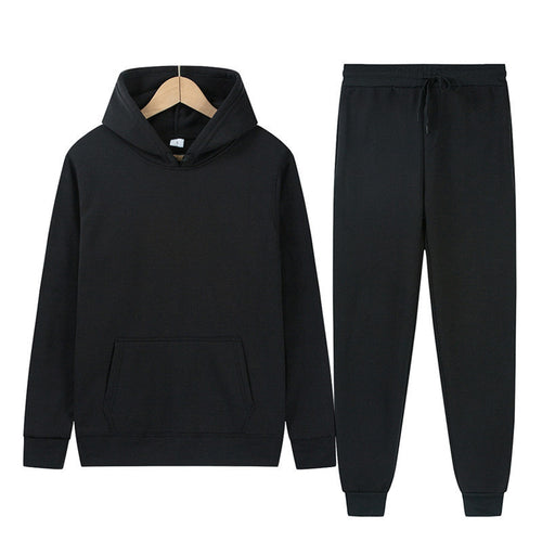 Damen Kapuzenpullover und Jogginghose-Set aus hochwertigem Baumwollmix Drune