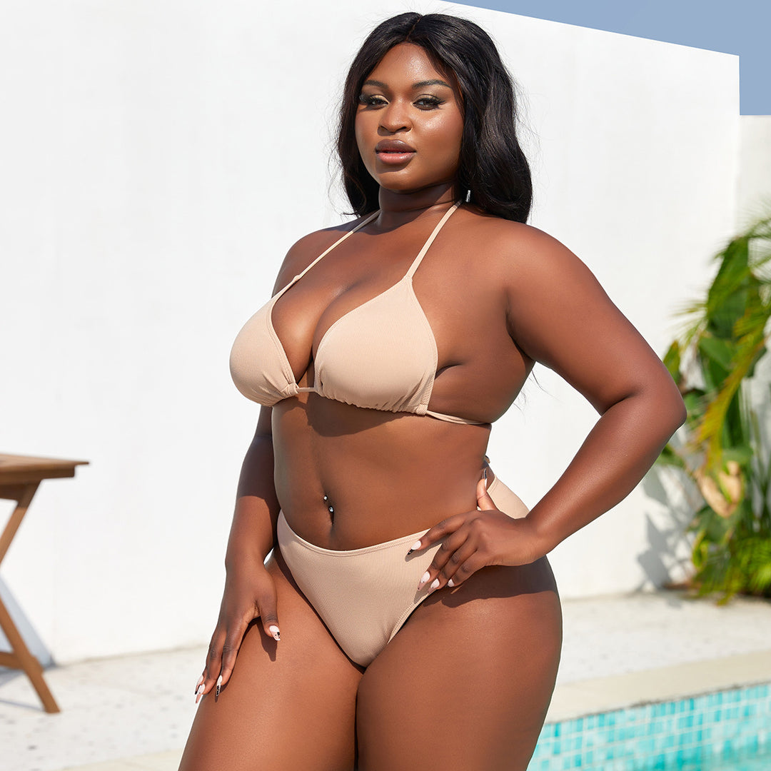 Damen Triangel-Bikini mit Rock Drune